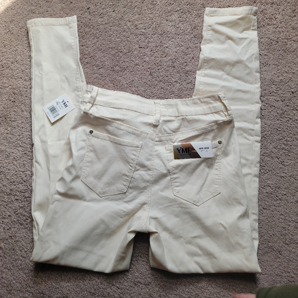 High rise stretch pants